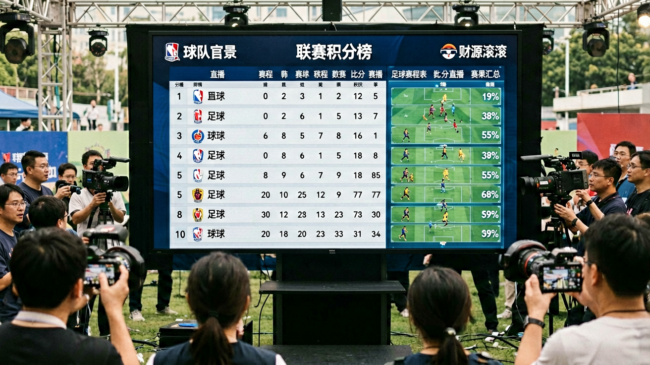球队积分榜与数据分析图表